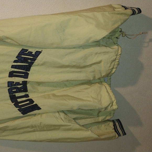 Vintage 90's Champion Notre Dame Pullover Windbreaker Jacket XL - Picture 3 of 7